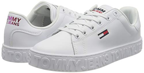 Tommy Jeans, Cool Sneaker Mujer, Blanco, 38.5 EU
