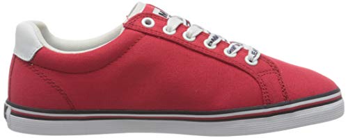 Tommy Jeans Essential Lace Up Sneaker, Zapatillas Mujer, Rojo (Deep Crimson Xnl), 37 EU