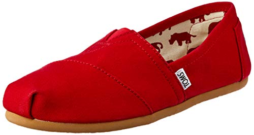 Toms 10000869, Alpargatas Mujer, Rojo, 40