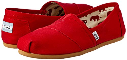 Toms 10000869, Alpargatas Mujer, Rojo, 40