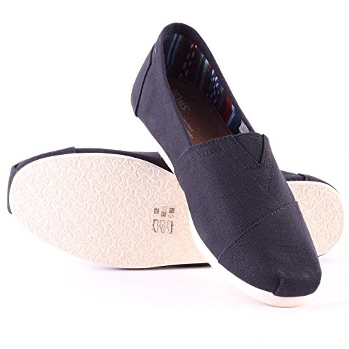 TOMS MEN ALPARGATA Black Canvas UK10