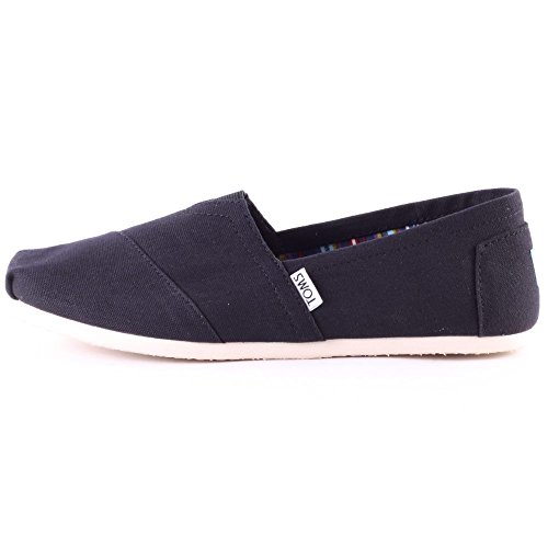 TOMS MEN ALPARGATA Black Canvas UK10