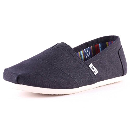 TOMS MEN ALPARGATA Black Canvas UK10
