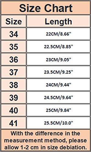 Tookang Mujeres Zapatos Latinos de Baile Zapatillas de Salón Salsa Performance Calzado de Danza (Tacón 7CM)