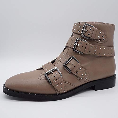 Topshop Amy Stud ANK Boot para Mujer Botines Botas Beis, Tamaño:42 EU