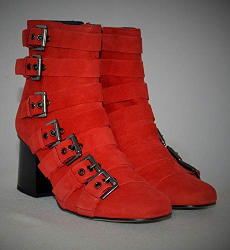 Topshop ROJO - Botines para mujer, color Rojo, talla 37 EU