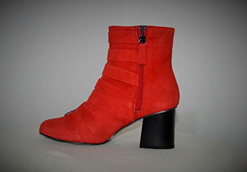 Topshop ROJO - Botines para mujer, color Rojo, talla 37 EU
