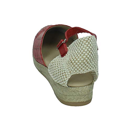 TORRES 2003 Alpargatas CUÑA Baja Mujer Alpargatas Rojo 38