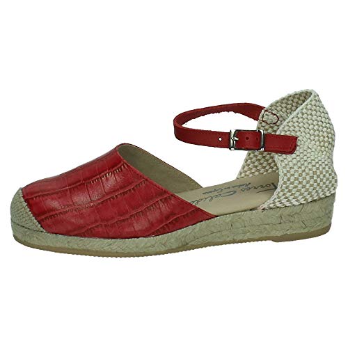 TORRES 2003 Alpargatas CUÑA Baja Mujer Alpargatas Rojo 38