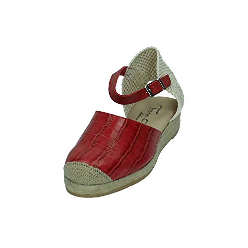 TORRES 2003 Alpargatas CUÑA Baja Mujer Alpargatas Rojo 38