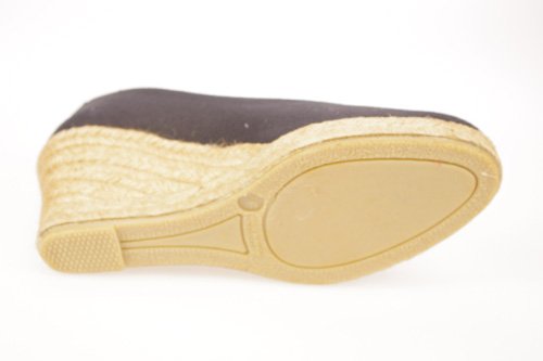 TORRES 4012 Zapatos CUÑA Esparto Mujer Alpargatas Negro 36