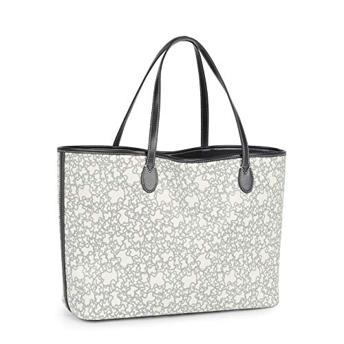 Tous Kaos Mini Lona, Bolso Totes para Mujer, Beige (Beige), 14x29x40 cm (W x H x L)