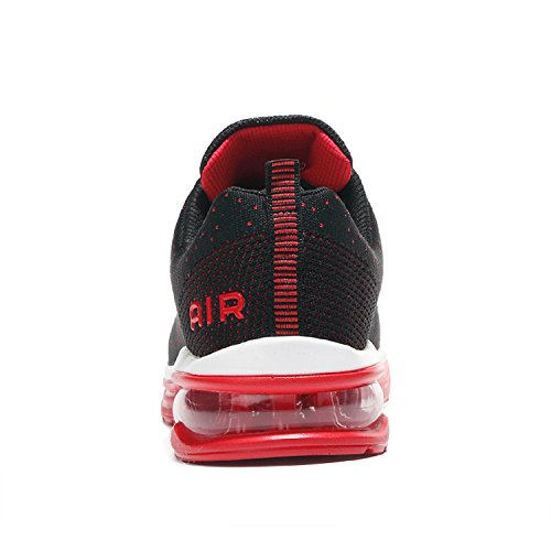 TQGOLD® Zapatillas de Running para Hombre Mujer Calzado Deportivo Deportivas Asfalto Zapatos para Correr(EU 42,Rojo)