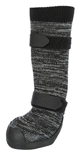 TRIXIE Calcetines Perro Walker, XL, 2 uds, Negro/Gris, Perro