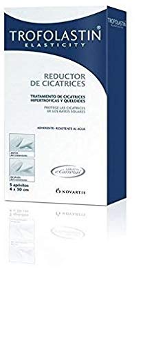 TROFOLASTIN - Reductor de Cicatrices, Blanco, 5 Apósitos de 4 X 30 cm