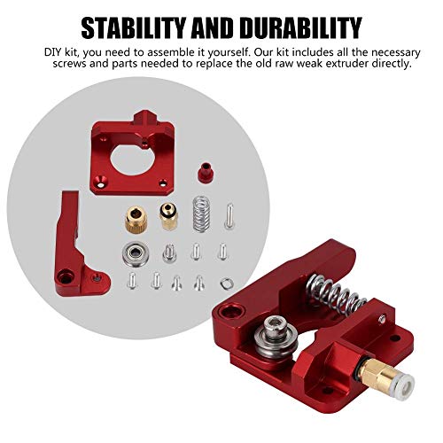 TUZUK Ender 3 extrusor, extrusor CR-10 de repuesto mejorado, extrusores de impresora 3D de alimentación de disco MK8 de aluminio para Creality ENDER3, CR-10, CR-10S, CR-10 S4, CR-10 S5
