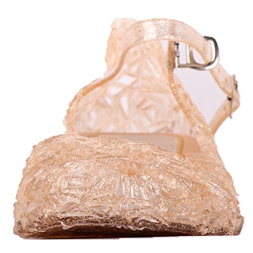 Tyidalin Niña Bailarina Zapatos de Tacón Disfraz de Princesa Zapatilla de Ballet para 3 a 12 Años EU28-33(Color: Púrpura,gold,plata)