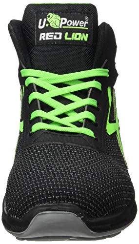 U-Power RL10356-43, RL10356-43-Calzado de Seguridad Gama Red Lion Modelo Hard S3 SRC Talla Hombre, Negro, 43 EU