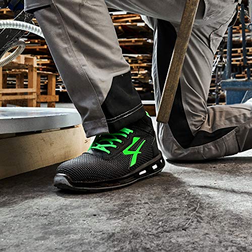 U-Power Strong S3 SRC, Zapatos de Seguridad Unisex Adulto, Negro, 42 EU