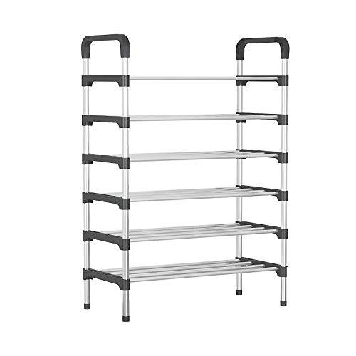 UDEAR Zapatero Armario Organizador para Zapatos de Tela Negro 56 * 30 * 110 CM