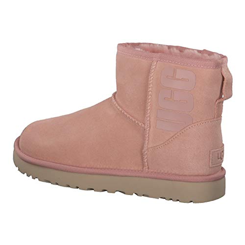 UGG Australia Classic Mini UGG Rubber Logo, Bota Mujer, Sunset, 38 EU