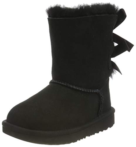 UGG Bailey Bow II, Classic Boot Unisex niños, Black, 31 EU