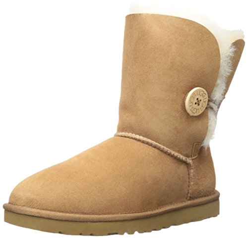 UGG Bailey Button 5803 - Botas Planas Mujer, Beige (Chestnut), 36