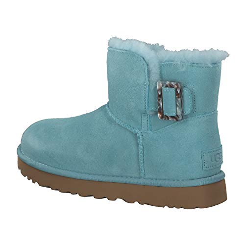 UGG Bailey Fashion Buckle Boot - Botas para mujer, color gris claro, color Azul, talla 37 EU