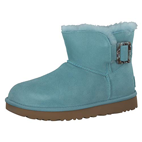 UGG Bailey Fashion Buckle Boot - Botas para mujer, color gris claro, color Azul, talla 37 EU