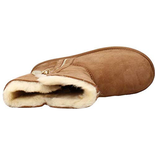 UGG Bailey Zip Short, Classic Boot Mujer, Chestnut, 38 EU