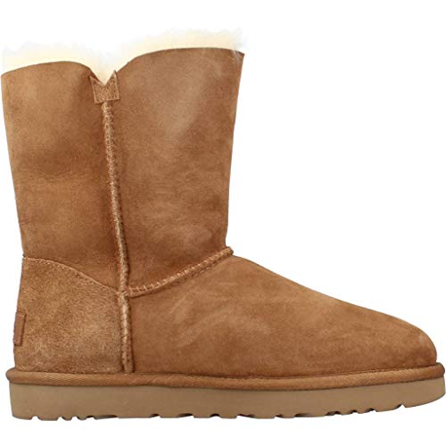 UGG Bailey Zip Short, Classic Boot Mujer, Chestnut, 38 EU