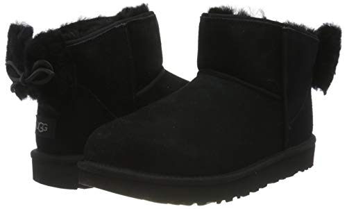 UGG Classic Mini Bow, Botas clásicas Mujer, Black, 41 EU