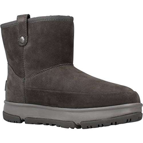 UGG Classic Weather Mini, Botas clásicas Mujer, Gris Oscuro, 36 EU