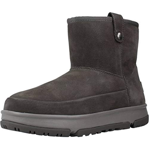 UGG Classic Weather Mini, Botas clásicas Mujer, Gris Oscuro, 36 EU