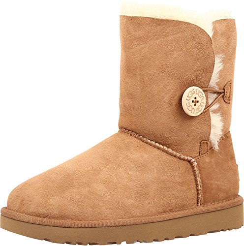 UGG Female Bailey Button II Classic Boot, Chestnut, 8 (UK)