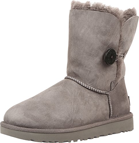 UGG Female Bailey Button II Classic Boot, Grey, 5 (UK)