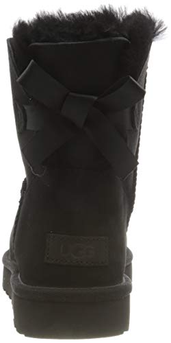 UGG Female Mini Bailey Bow II Classic Boot, Black, 41 EU