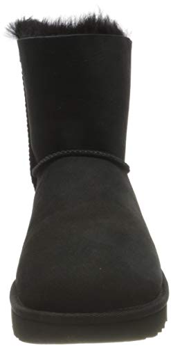 UGG Female Mini Bailey Bow II Classic Boot, Black, 41 EU