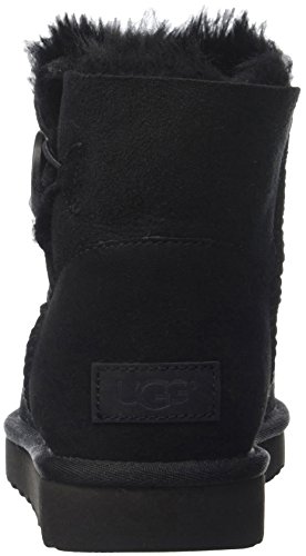UGG Female Mini Bailey Button II Classic Boot, Black, 5 (UK)