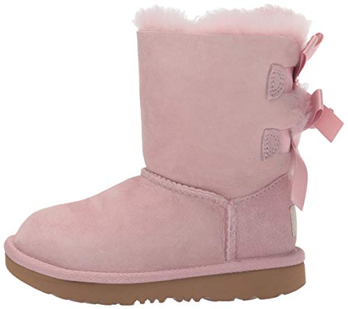 UGG Kid's Female Bailey Bow II Classic Boot, Pink Crystal, 11 (UK)