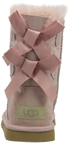 UGG Kid's Female Bailey Bow II Classic Boot, Pink Crystal, 7 (UK)