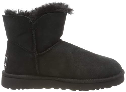 UGG Mini Bailey Button Bling, Botas Mujer, Negro, 42 EU