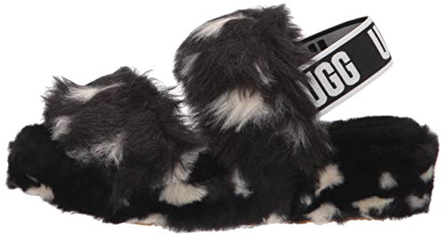 UGG Oh Yeah Spots, Pantuflas Mujer, Black, 41 EU
