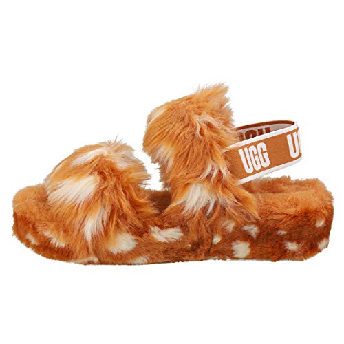 UGG Oh Yeah Spots, Pantuflas Mujer, Natural, 40 EU