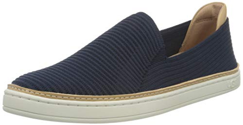 UGG Sammy, Zapatillas para Mujer, Punto de canalé Azul Marino, 36 EU