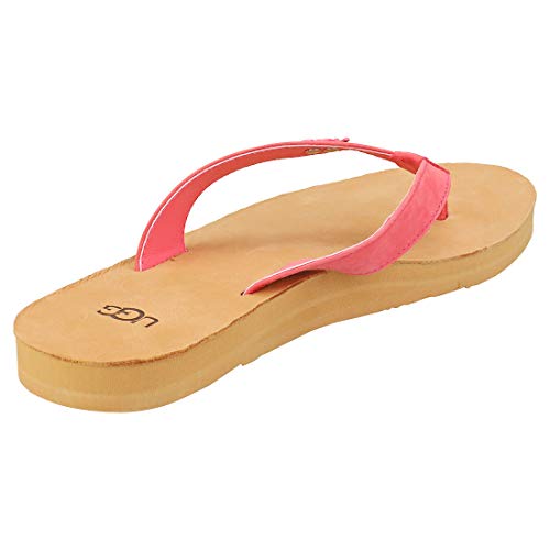 UGG Tawney Logo, Sandalia Mujer, Nubuck de Sorbete de Fresa, 36 EU