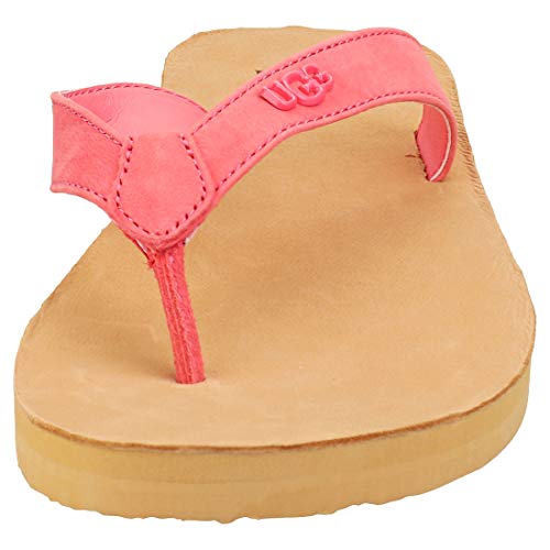 UGG Tawney Logo, Sandalia Mujer, Nubuck de Sorbete de Fresa, 36 EU