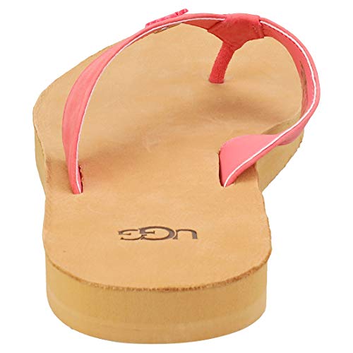 UGG Tawney Logo, Sandalia Mujer, Nubuck de Sorbete de Fresa, 36 EU