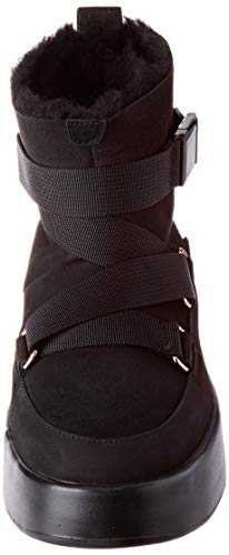 UGG W Classic Boom Buckle, Botas Mujer, Negro (Black Blk), 37 EU