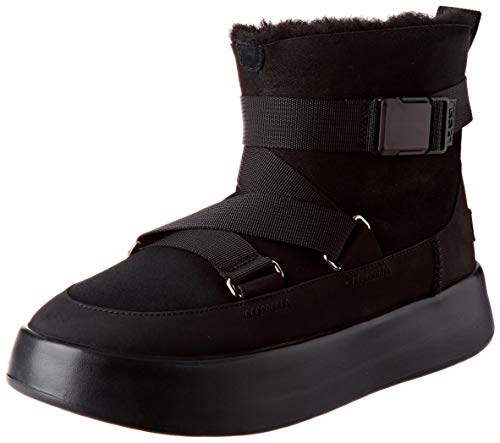 UGG W Classic Boom Buckle, Botas Mujer, Negro (Black Blk), 37 EU